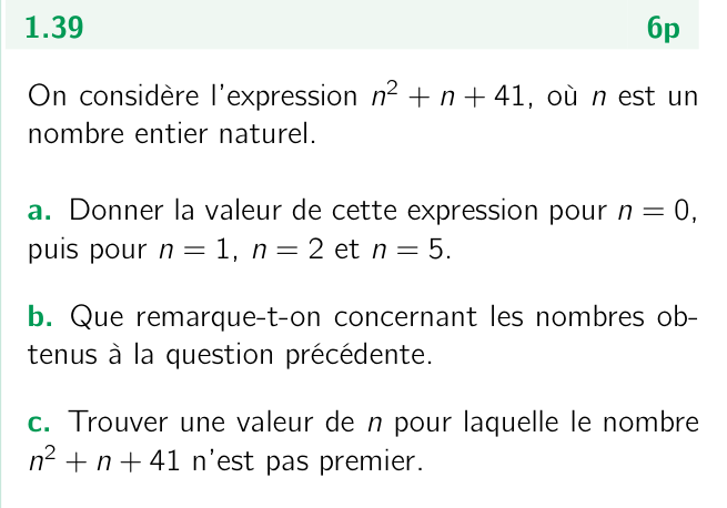 Exercice 1.39