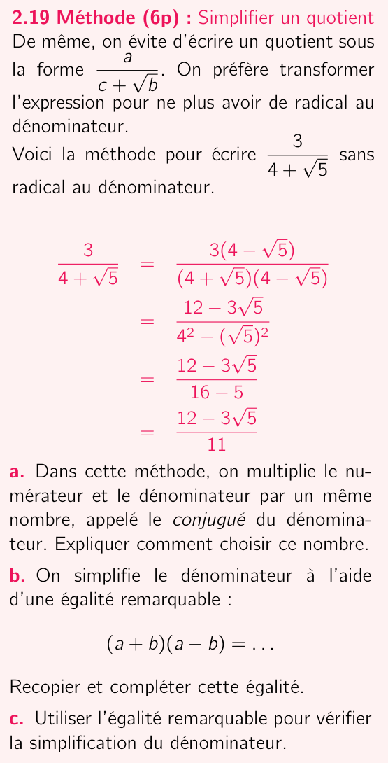 Méthode 2.19