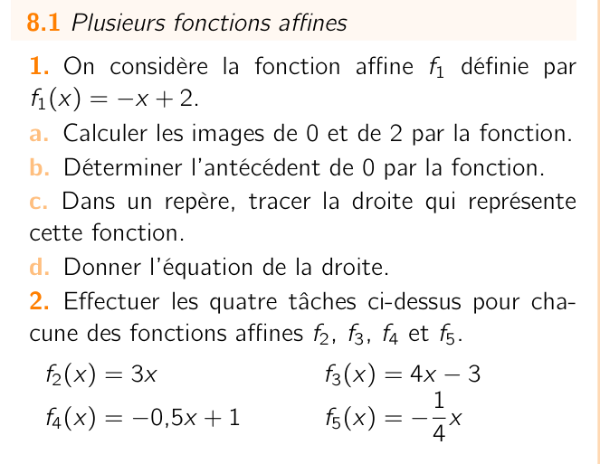 Exercice 8.1