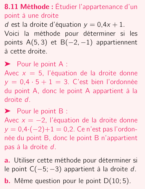Méthode 8.11