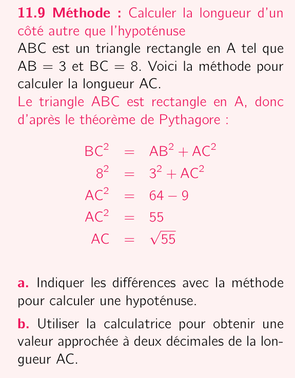 Méthode 11.9