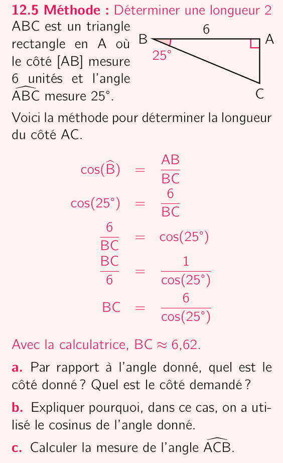 Méthode 12.5